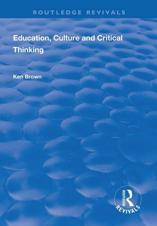 Produktbild: Education, Culture and Critical Thinking