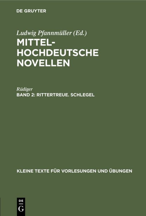 Produktbild: Rittertreue. Schlegel