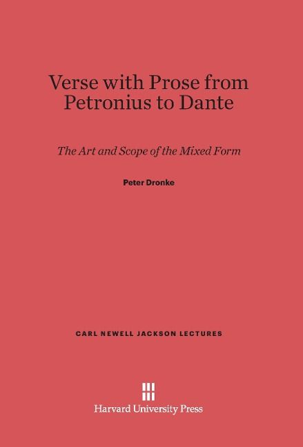 Produktbild: Verse with Prose from Petronius to Dante