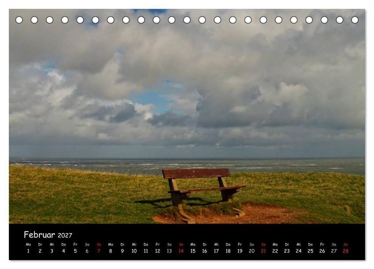 Produktbild: Helgoland und die D&uuml;ne (Tischkalender 2027 DIN A5 quer), CALVENDO Monatskalender