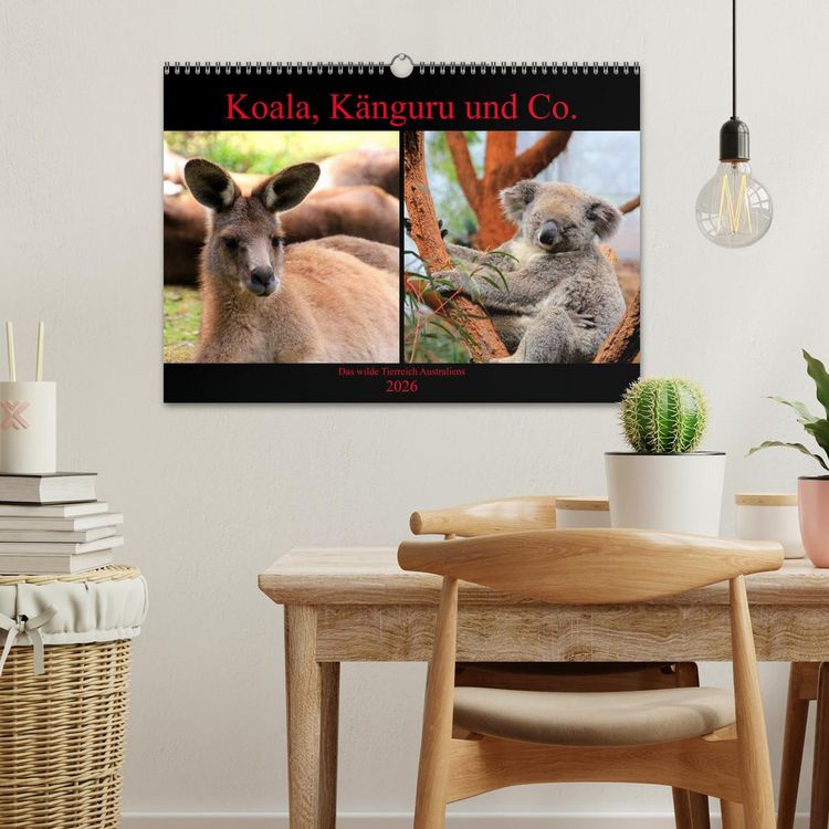Produktbild: Koala, K&auml;nguru und Co. &ndash; Das wilde Tierreich Australiens (Wandkalender 2026 DIN A3 quer), CALVENDO Monatskalender