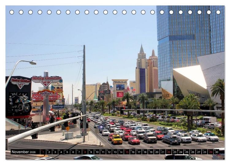 Produktbild: Las Vegas - Nevada (Tischkalender 2026 DIN A5 quer), CALVENDO Monatskalender