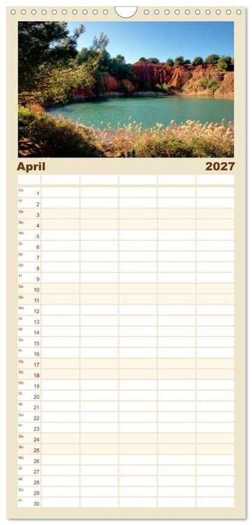 Produktbild: Familienplaner 2027 - il Salento Kulturlandschaft zwischen zwei Meeren mit 5 Spalten (Wandkalender, 21 x 45 cm) CALVENDO