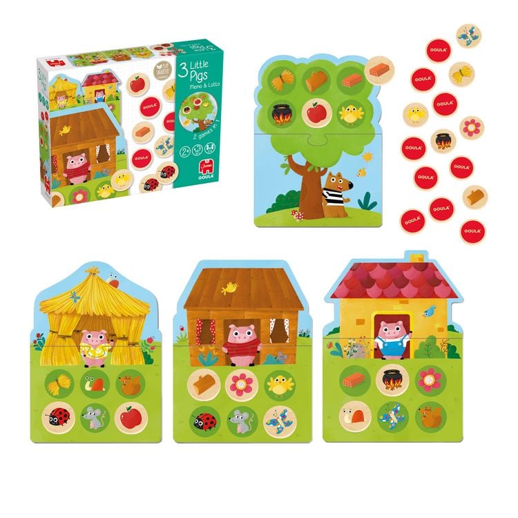 Produktbild: 3 kleine Schweinchen - Memo & Lotto
