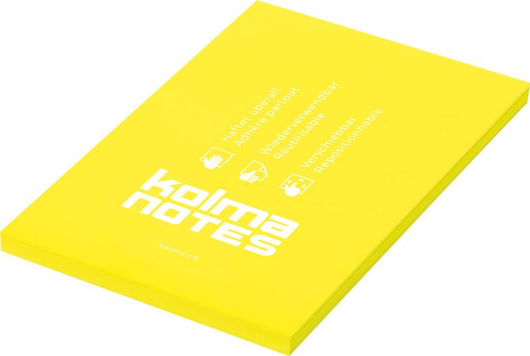 Produktbild: Haftnotizen A6 gelb,100 Blatt