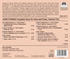Produktbild: Thomas: S&auml;mtliche Duos f&uuml;r Harfe und Klavier,Vol.
