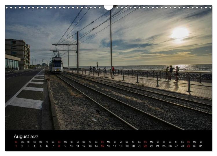 Produktbild: Kusttram Belgien (Wandkalender 2027 DIN A3 quer), CALVENDO Monatskalender