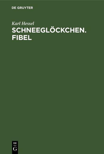 Produktbild: Schneegl&ouml;ckchen. Fibel