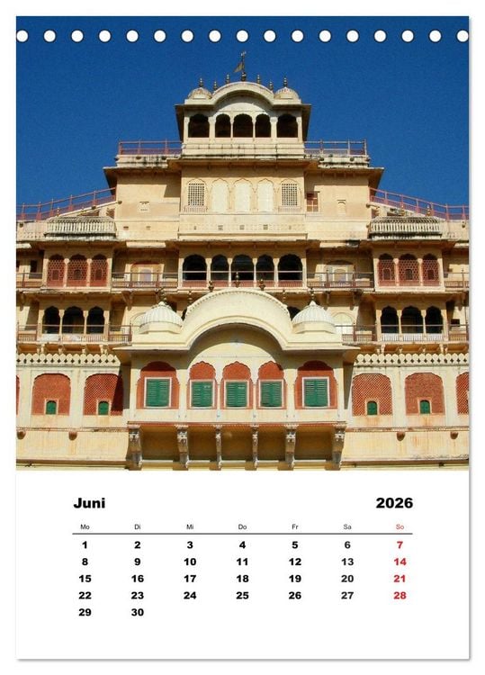 Produktbild: Indien erleben (Tischkalender 2026 DIN A5 hoch), CALVENDO Monatskalender