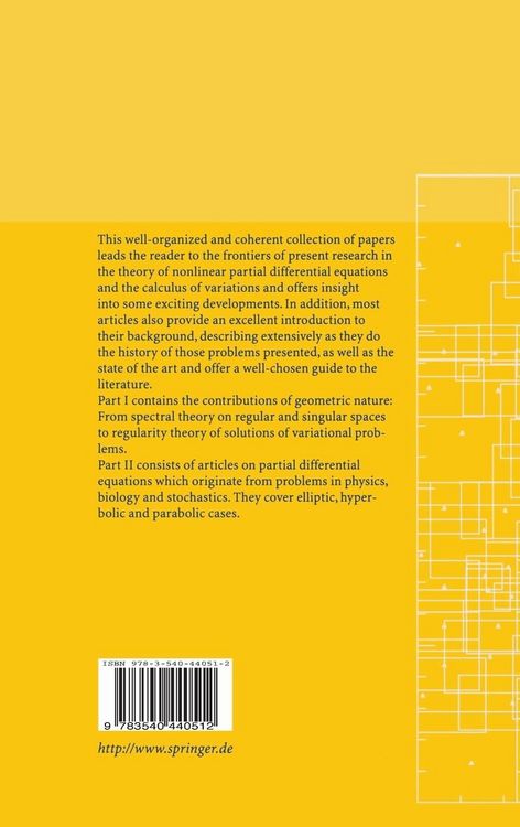 Produktbild: Geometric Analysis and Nonlinear Partial Differential Equations