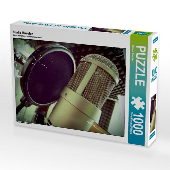 Produktbild: CALVENDO Puzzle Studio Mikrofon | 1000 Teile Lege-Gr&ouml;&szlig;e 64x48cm Foto-Puzzle f&uuml;r gl&uuml;ckliche Stunden