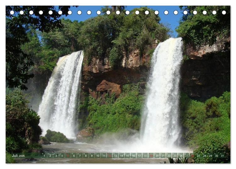 Produktbild: Mein S&uuml;damerika, mein Iguazu (Tischkalender 2026 DIN A5 quer), CALVENDO Monatskalender