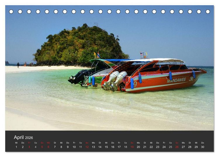 Produktbild: Thailand - exotisch und faszinierend (Tischkalender 2026 DIN A5 quer), CALVENDO Monatskalender