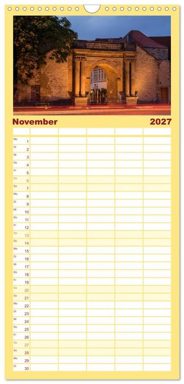 Produktbild: Familienplaner 2027 - Osnabr&uuml;ck...meine Stadt mit 5 Spalten (Wandkalender, 21 x 45 cm) CALVENDO
