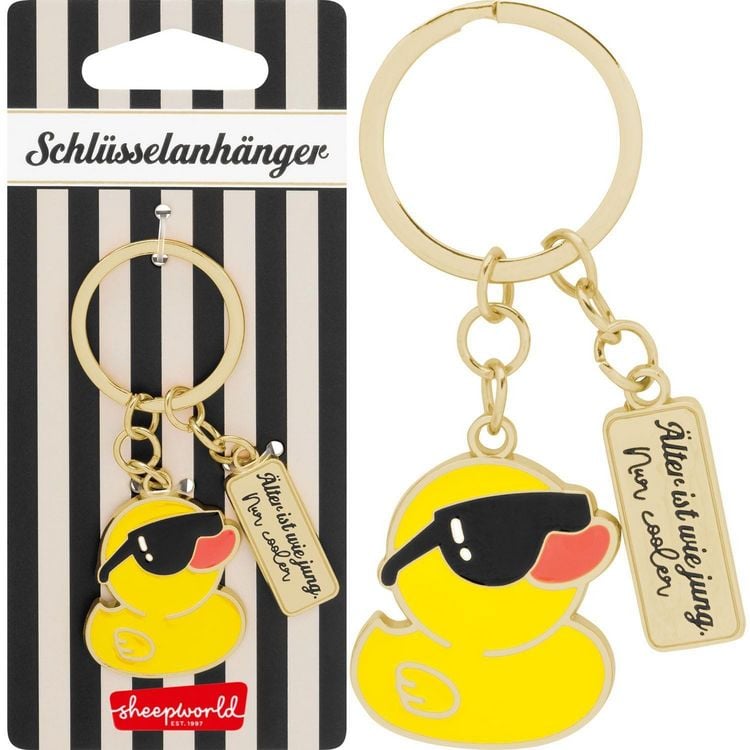 Produktbild: Sheepworld Schl&uuml;sselanh&auml;nger mit Motiv Ente und Spruch "&Auml;lter"