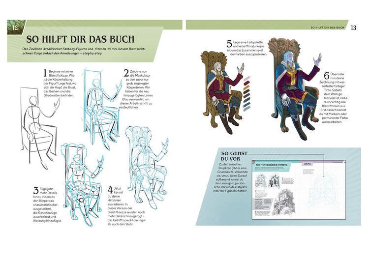 Produktbild: Ich zeichne Fantasy & Romantasy - Techniken, Charaktere und Effekte