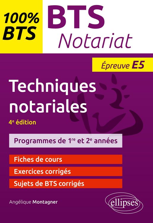 Produktbild: BTS notariat - Techniques notariales