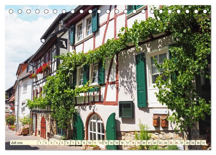 Produktbild: Heppenheim - Weinstadt unter der Starkenburg (Tischkalender 2026 DIN A5 quer), CALVENDO Monatskalender