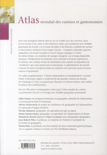 Produktbild: Atlas mondial des cuisines et gastronomies