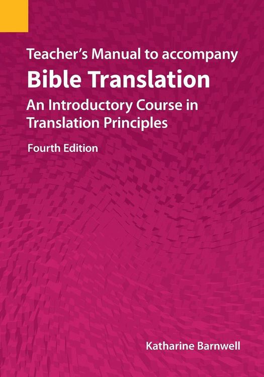 Produktbild: Teacher's Manual to accompany Bible Translation
