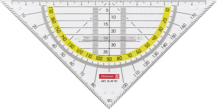 Produktbild: Brunnen Geometrie-Dreieck 16cm Griff klar