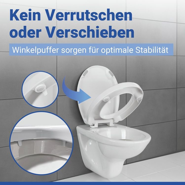 Produktbild: WC Sitz Mod. Secura Comfort, mit 5 cm Sitzerh&ouml;hung, belastbar bis 200 kg