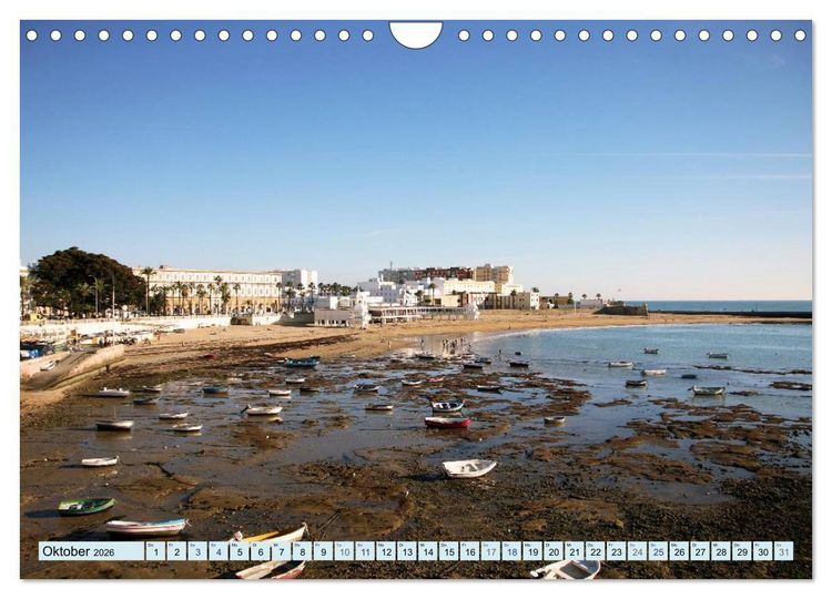 Produktbild: C&aacute;diz - Europas &auml;lteste Stadt (Wandkalender 2026 DIN A4 quer), CALVENDO Monatskalender