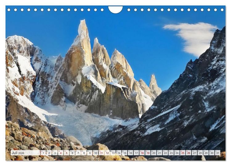 Produktbild: Berge - Die sch&ouml;nsten Gipfel der Welt (Wandkalender 2026 DIN A4 quer), CALVENDO Monatskalender