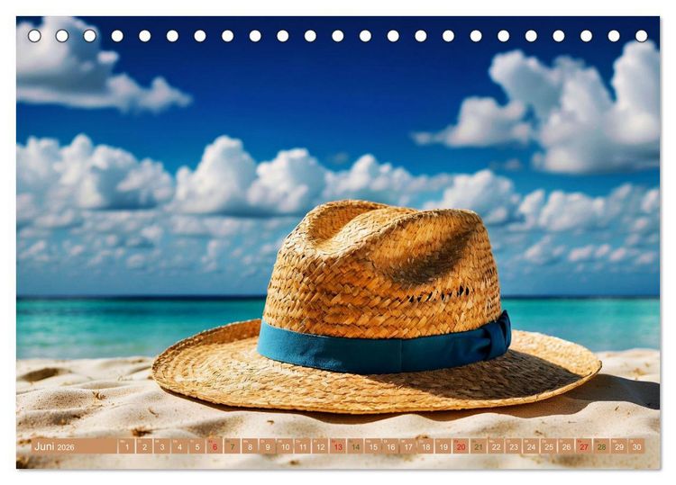 Produktbild: Sehnsucht Strandparadies (Tischkalender 2026 DIN A5 quer), CALVENDO Monatskalender
