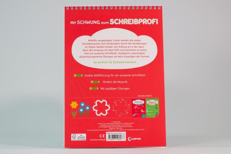 Produktbild: Schreiben lernen mit Spurrillen - Schreibvor&uuml;bungen