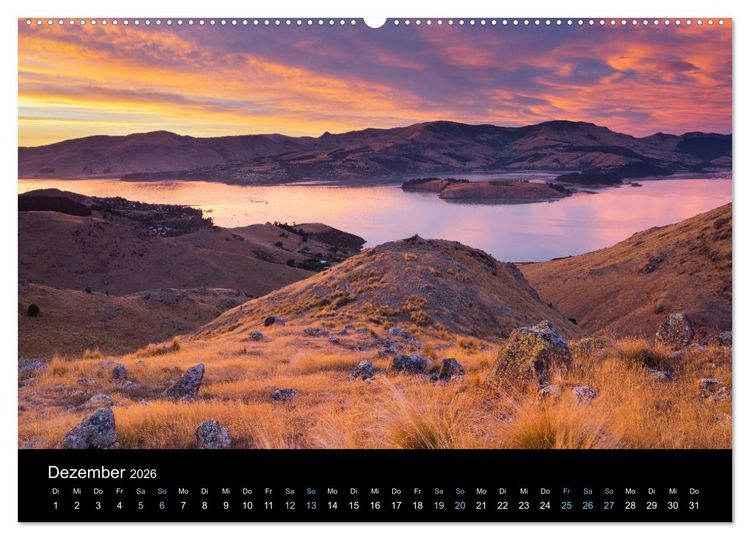 Produktbild: Traumziel Neuseeland 2026 (hochwertiger Premium Wandkalender 2026 DIN A2 quer), Kunstdruck in Hochglanz