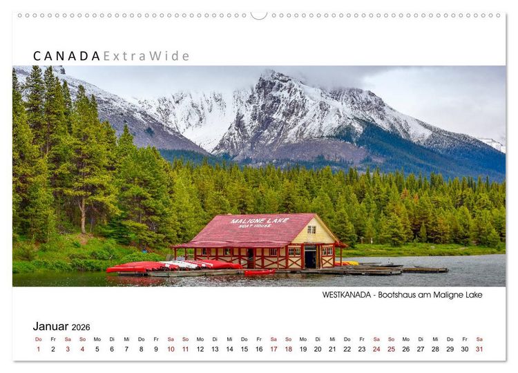 Produktbild: Impressionen aus Westkanada (Wandkalender 2026 DIN A2 quer), CALVENDO Monatskalender