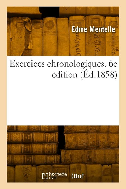 Produktbild: Exercices chronologiques. 6e &eacute;dition