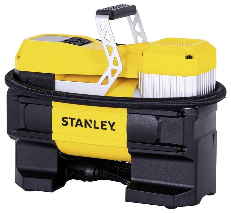Produktbild: STANLEY SXIF0001 Kompressor 10 bar 12 V Adapter zum Betrieb per Kabel, Digitales Display