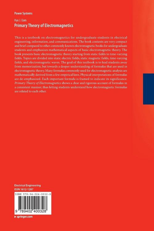 Produktbild: Primary Theory of Electromagnetics
