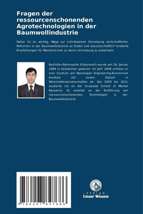 Produktbild: Fragen der ressourcenschonenden Agrotechnologien in der Baumwollindustrie