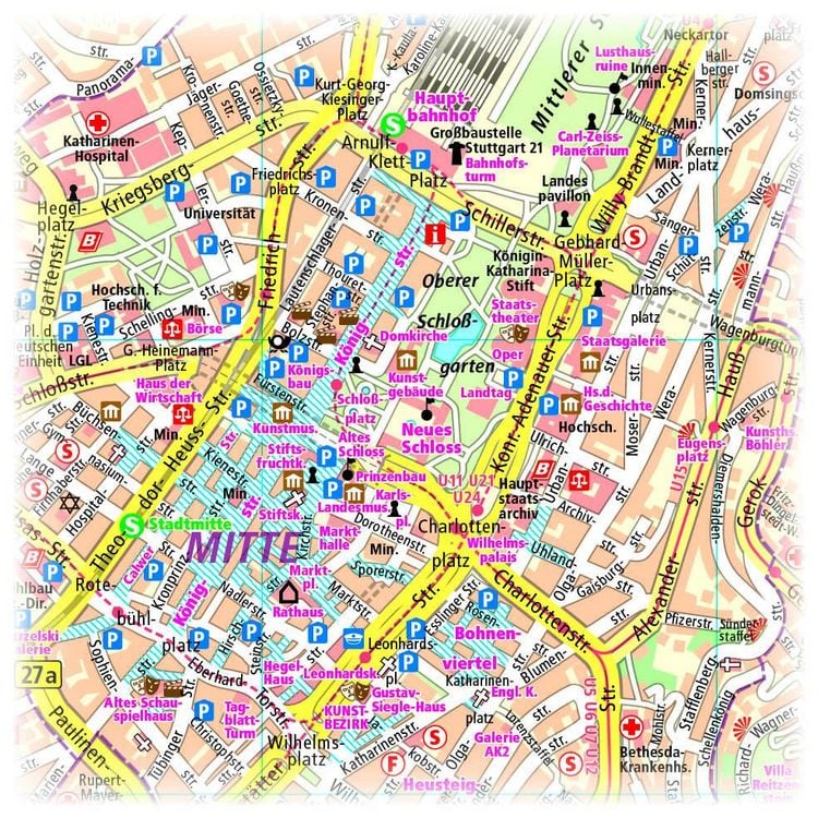 Produktbild: Publicpress Stadtplan Stuttgart 1:18.000