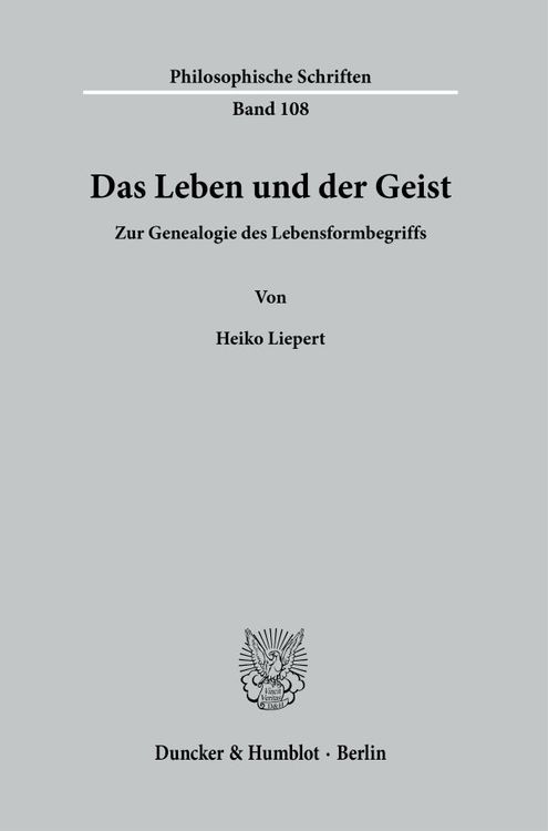 Produktbild: Das Leben und der Geist.