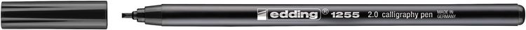 Produktbild: EDDING&reg; Fasermaler 1255 Calligraphy, 2 mm schwarz