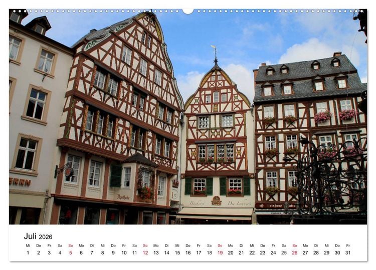 Produktbild: Bernkastel-Kues an der Mosel (Wandkalender 2026 DIN A2 quer), CALVENDO Monatskalender