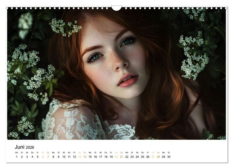 Produktbild: Magische Frauen Portraits (Wandkalender 2026 DIN A3 quer), CALVENDO Monatskalender