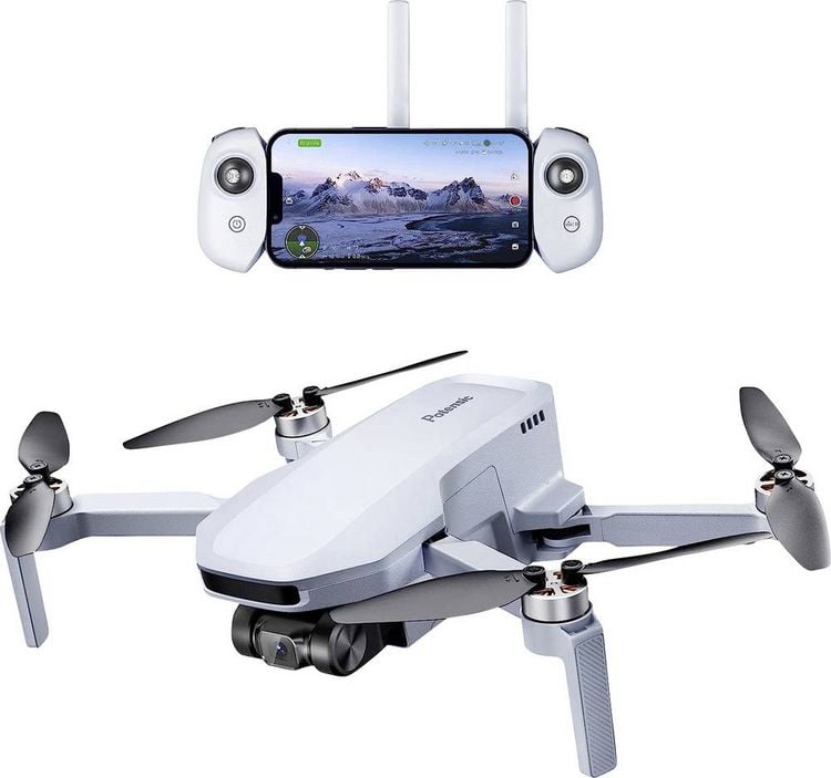 Produktbild: Potensic ATOM SE Quadrocopter RtF Einsteiger, Kameraflug Grau