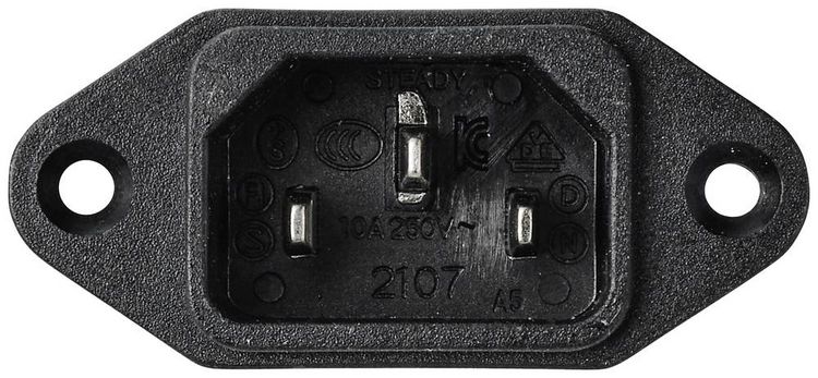 Produktbild: TRU COMPONENTS TC-10101444 Netzfilter mit Kaltger&auml;tebuchse 250 V/AC 3A 1.8 mH 1St.