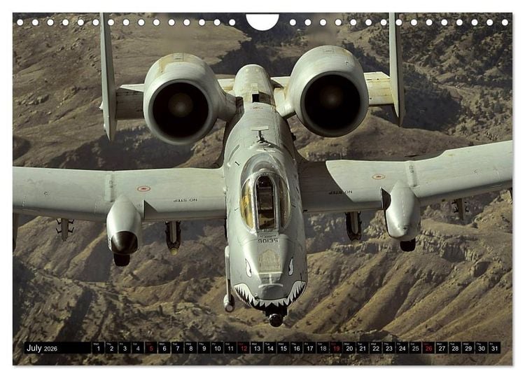 Produktbild: U.S. Aircraft - Fighting Jets (Wall Calendar 2026 DIN A4 landscape), CALVENDO 12 Month Wall Calendar