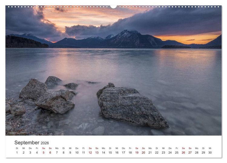 Produktbild: Berge und Seen - Die Perlen der Natur (Wandkalender 2026 DIN A2 quer), CALVENDO Monatskalender