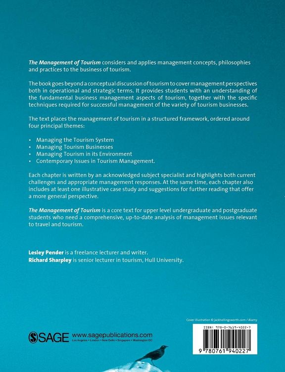 Produktbild: The Management of Tourism