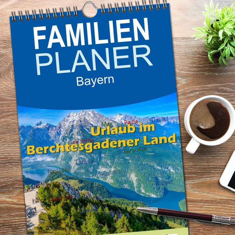 Produktbild: Familienplaner 2026 - Urlaub im Berchtesgadener Land mit 5 Spalten (Wandkalender, 21 x 45 cm) CALVENDO