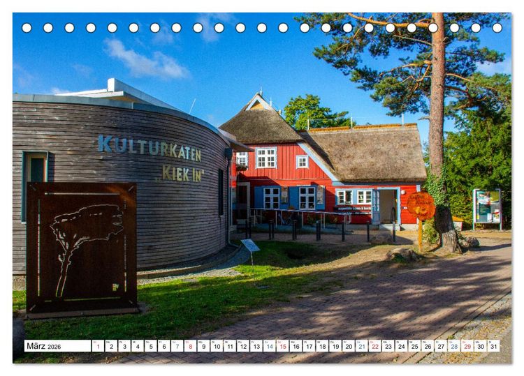Produktbild: Prerow auf dem Dar&szlig; - Sehnsuchtsort an der Ostsee (Tischkalender 2026 DIN A5 quer), CALVENDO Monatskalender