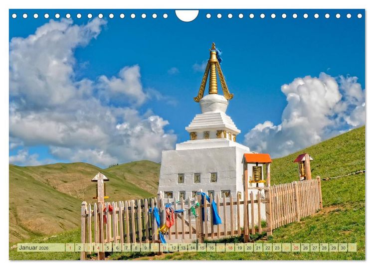 Produktbild: Reise durch Asien - Mongolei (Wandkalender 2026 DIN A4 quer), CALVENDO Monatskalender