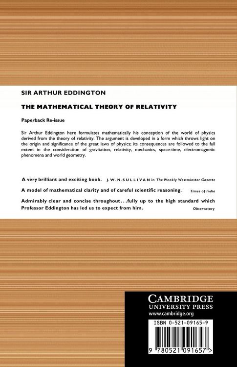 Produktbild: The Mathematical Theory of Relativity